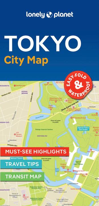 Actual product image Tokyo City Map (The Lonely Planet, English)
