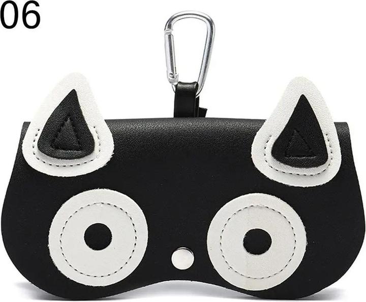 Image du produit Only-Bags.Store Cartoon Portable Sun Eye Glasses Box PU Leder Brillenetui Sonnenbrille
