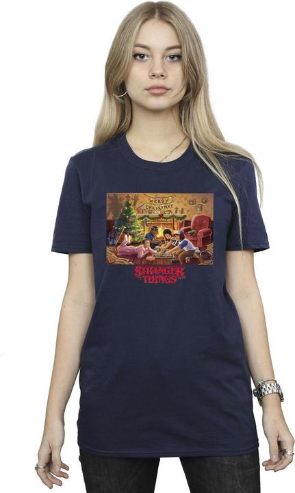 Image du produit Netflix - T-shirt STRANGER THINGS CHRISTMAS GATHERING - Femme (XL)
