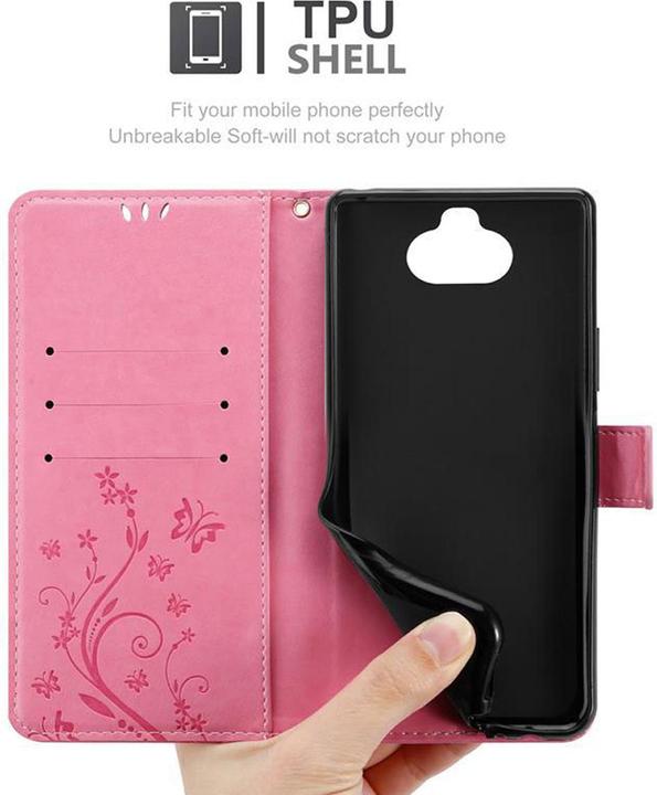 Image du produit Cadorabo Couverture du livre de fleurs (Sony Xperia 8)