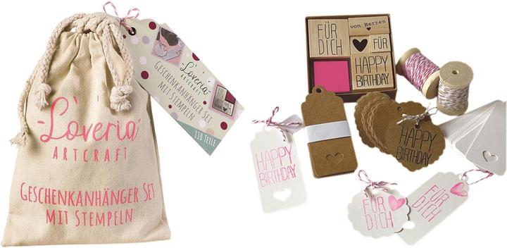 Actual product image Loveria Artcraft Gift tag set 'Loveria