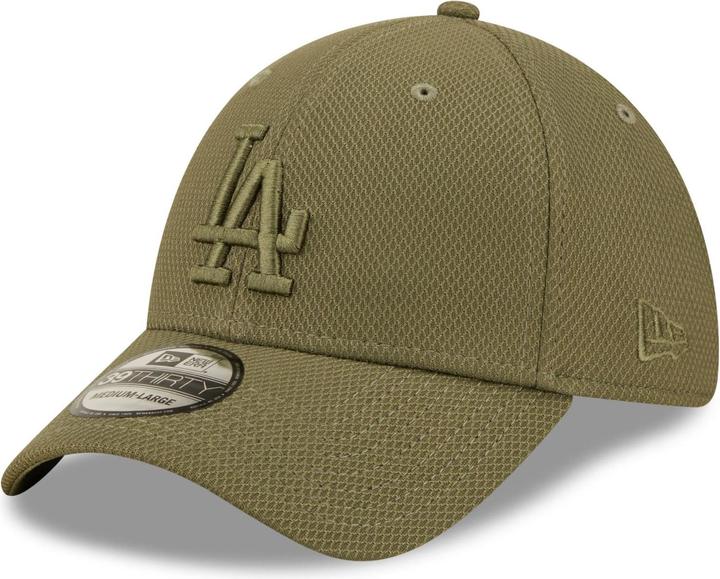 New Era 39Thirty Diamond Cap - Los Angeles Dodgers oliv S/M (S/M)