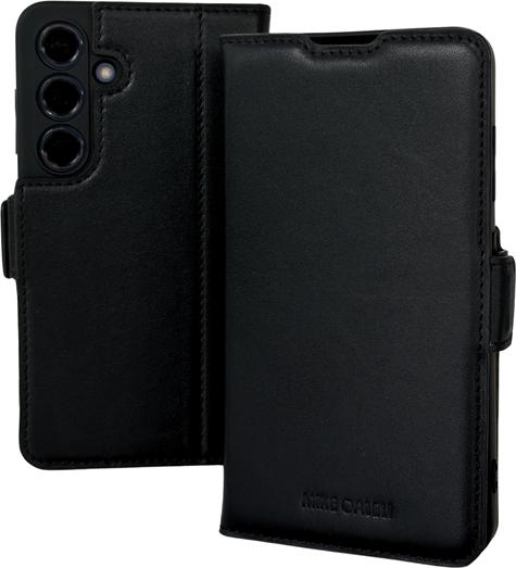 Image du produit Mike Galeli Book-Cover cuir véritable Fabio black (Samsung Galaxy S24)