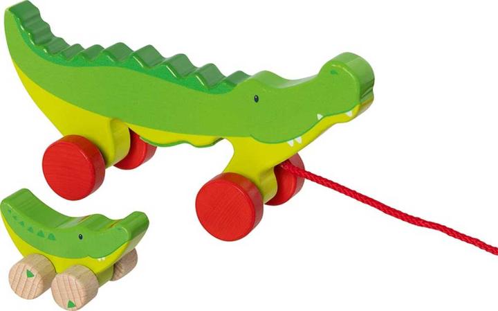 Goki Ziehtier Krokodile Cosmo & Croki 2-teilig