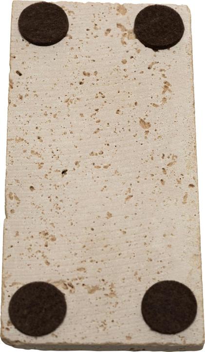 Produktbild Natura Punto 3er-Set Seifenablage aus Travertin, rechteckig, light-hellbeige, 14,5 x 7 cm