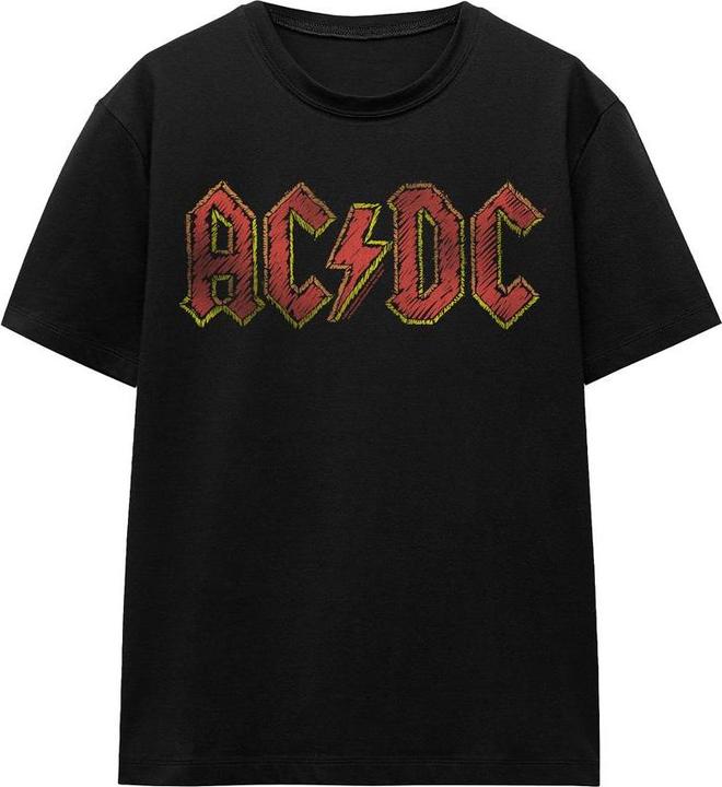 Actual product image AC/DC Unisex Adult Hand Drawn Logo T-Shirt (XXL)