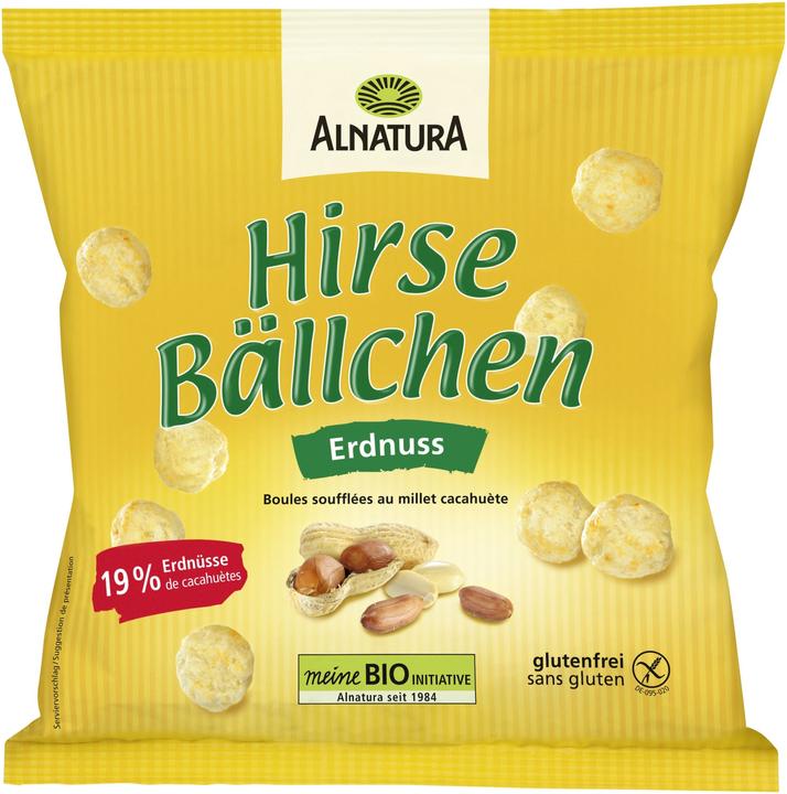 Produktbild Alnatura Bio Hirsebällchen Erdnuss (75 g)