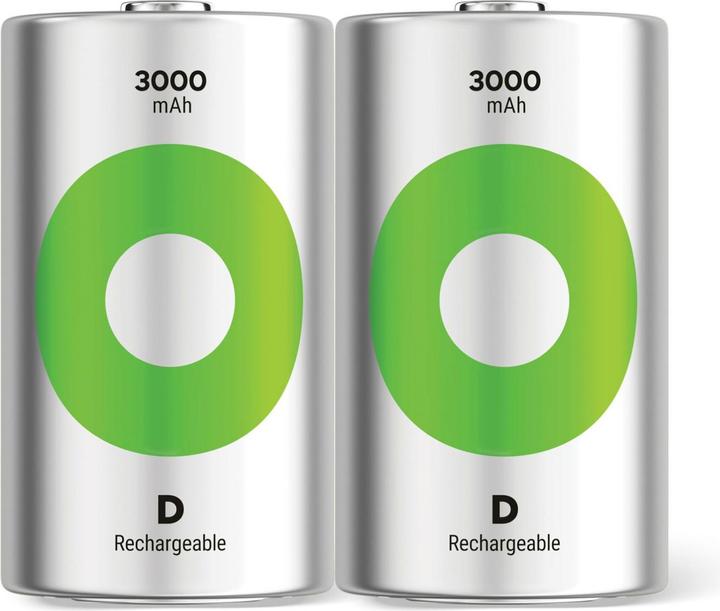 Image du produit GP Batteries Batteries rechargeables autres (2 pcs, D, 3000 mAh)