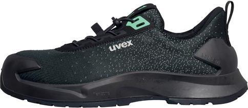 Produktbild Uvex Sports uvex 1 x-craft Halbschuhe S1 PL 68081 schwarz, grün Weite 10 Grösse 41 (S1P, 41)