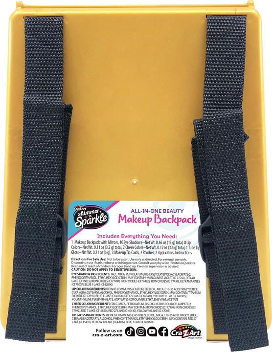 Actual product image Cra-z-art Shimmer 'n Sparkle make-up set backpack