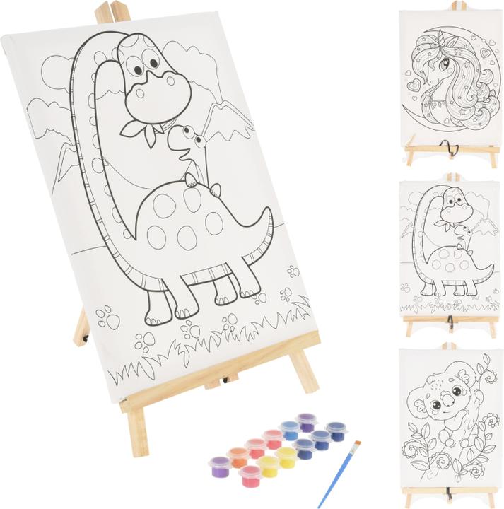 Actual product image Painting set with canvas and paint