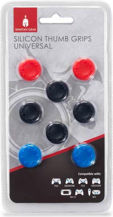 GED Grips per analogici (4 neri,2 rossi, 2 blu) Ps4/One/Switch (PS4, Switch)