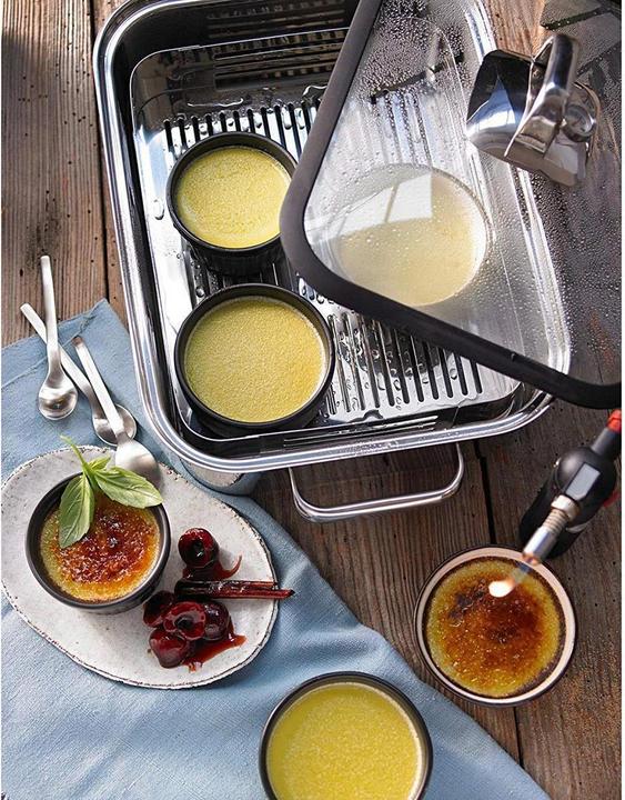 Produktbild WMF Dampfgarer Bräter 3,5l Glasdeckel Garblech Vitalis Compact Edelstahl (Bräter + Schmortopf, Edelstahl)