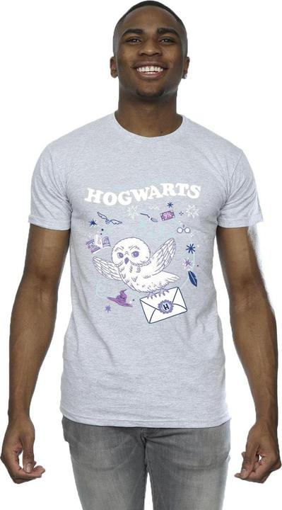 Actual product image Mens Owl Letter From Hogwarts T-Shirt (XL)