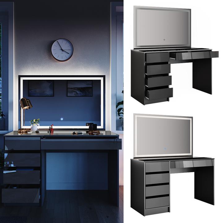 Actual product image Vicco Sherry with lighting (120 x 55 x 75 cm)