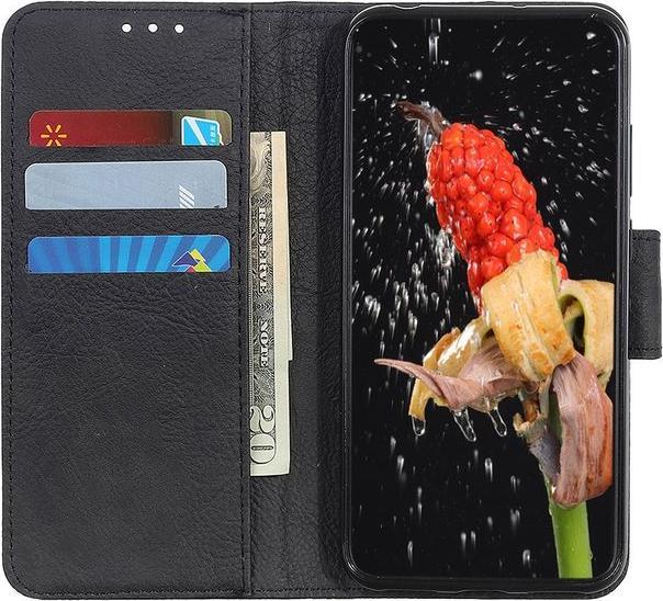 Actual product image MU Classic Litchi Leather Bookcover Series (Motorola Moto G 5G)