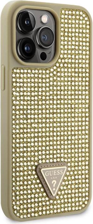 Produktbild Guess GUHCP14XHDGTPD iPhone 14 Pro Max 6.7" złoty/gold hardcase Rhinestone Triangle (Apple iPhone 14 Pro Max)