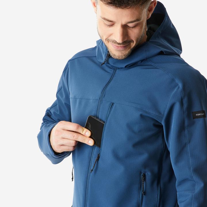 Actual product image Forclaz Men's softshell jacket - MT500 Windwarm blue (M)