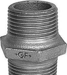 Immagine prodotto Georg Fischer Nipplo esagono BSPT M-M 3/8poll nero (Doppio capezzolo)