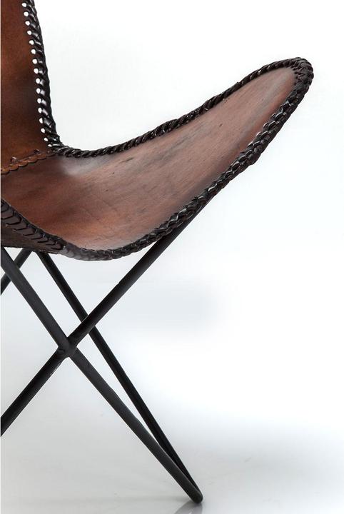 Actual product image Kare Design Armchair Butterfly Brown Eco