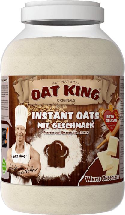 Produktbild Oat King 100% Vollkorn-Hafer Pulver mit Aroma (4000g Dose) (Weisse Schokolade, 1 Stk., 4000 g)