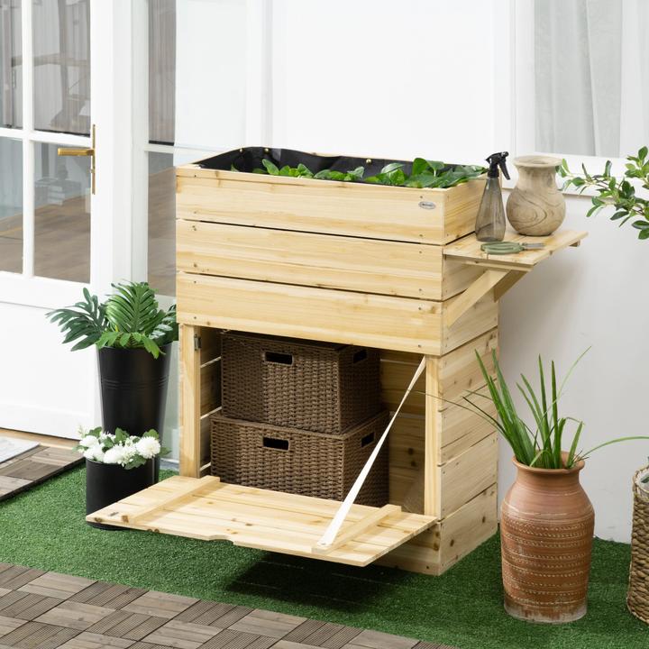 Actual product image Jamb Hochbeet mit Stauraum