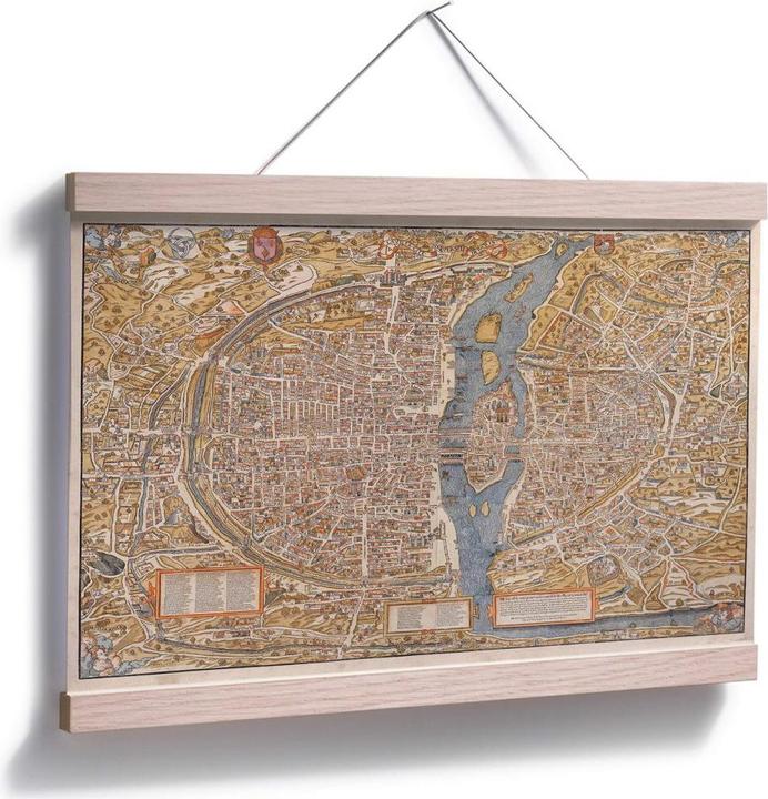 Actual product image Trenddeko Historical map of Paris (45 x 30 cm)