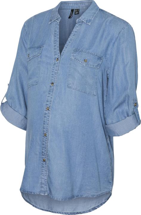 Vero Moda Maternity Locker geschnitten Hemdkragen Hemd Hemd