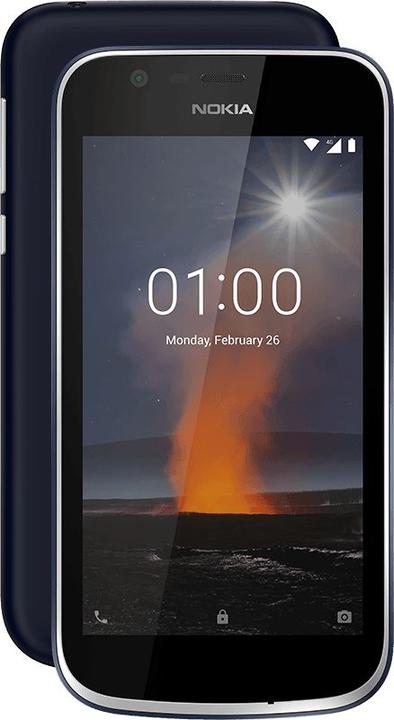Produktbild Nokia 1 (8 GB, Dark Blue, 4.50", Hybrid Dual SIM, 5 Mpx, 4G)