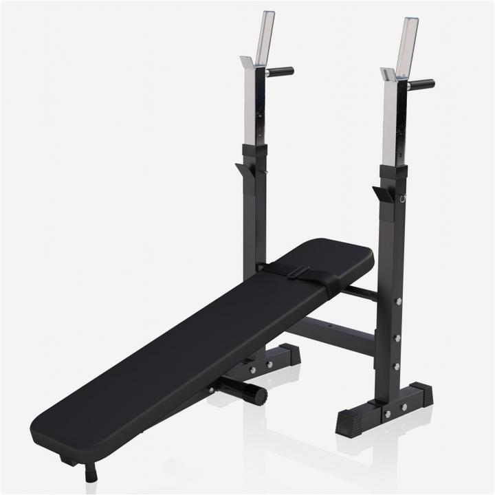 Actual product image Gorilla Sports Weight bench barbell set plastic 38kg-70kg