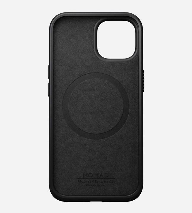 Actual product image Nomad Back Cover Modern Leather Horween iPhone 15 Black (Apple iPhone 15)