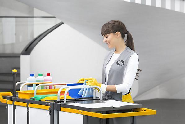 Actual product image Vermop EQUIPE cleaning trolley, LxWxH 1510 x 560 x 1120 mm, detachable disposal unit. (1 pcs.)