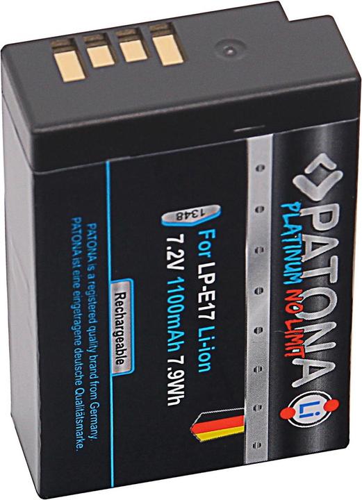 Immagine prodotto Patona Batteria della macchina fotografica digitale Canon LP-E17 (Accumulatore di carica elettrica)