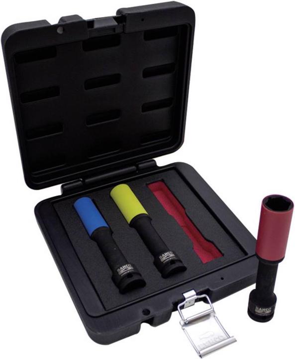 Produktbild Bahco Kraft-Steckschlüssel-Satz, extra lange Ausführung, 17, 19 und 21 mm (19 mm, 21 mm, 17 mm)