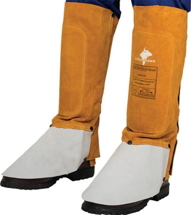 Actual product image Weldas Gaiter Lava Brown™ length approx. 36 cm brown split cowhide (36 C)
