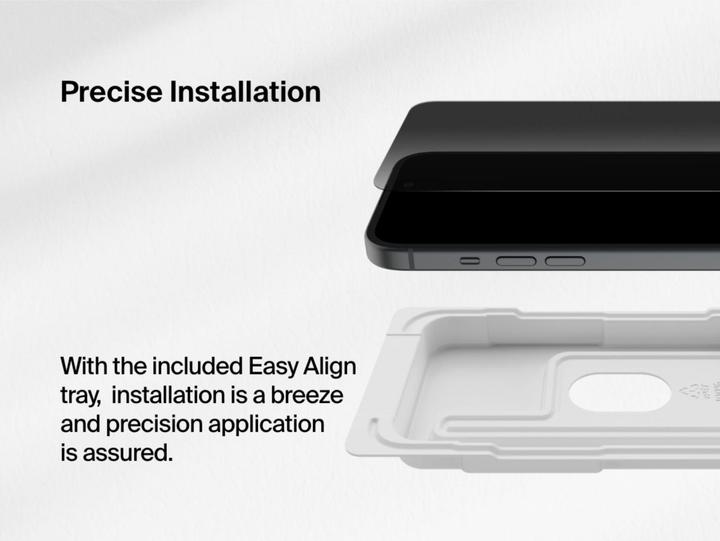 Actual product image Belkin Screenforceinvisiglass (1 Piece, Apple iPhone 16 Plus)