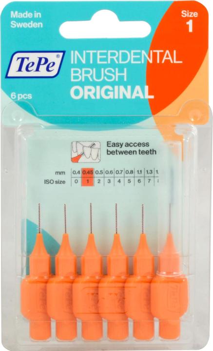 TePe Interdental Brush 0.45mm orange (6 x, 0.45 mm)