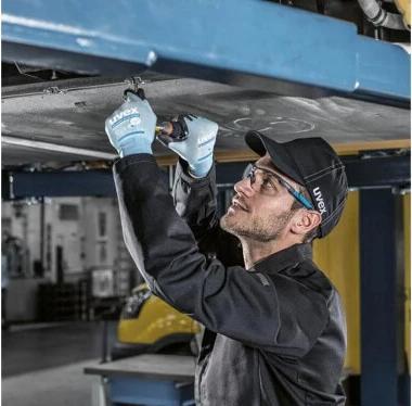 Produktbild Uvex Safety Mechanikerhandschuh Phynomic AirLite C ESD, Blau (6)