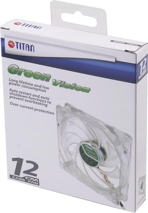 Image du produit Titan Ventilateur,, 120x120x25mm, TFD-12025GT12Z/V2(RB), Green Vision (120 mm, 1 x)