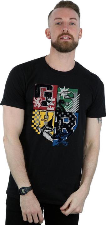 Immagine prodotto Maglietta in cotone delle case di Hogwarts per uomo (L)