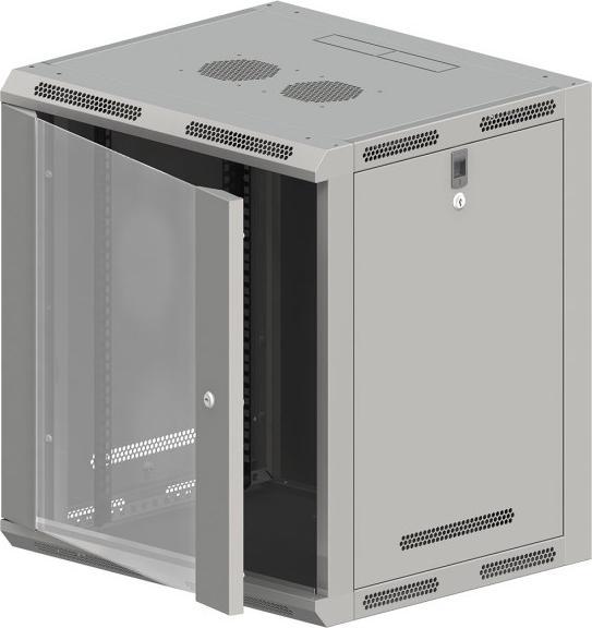 Q-Lantec Spinta a sospensione 19" 12U (SW-12U-600-500-N-DSJ-OP-RP-BS) (12 HE, Rack da 19 pollici)