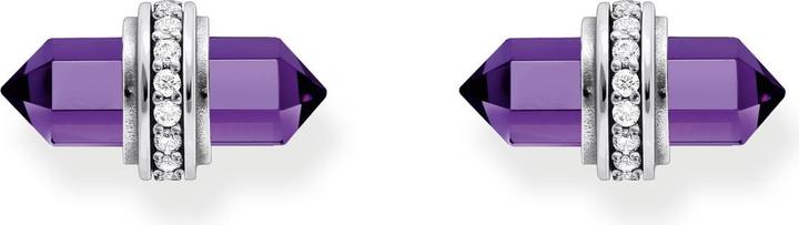 Immagine prodotto Thomas Sabo Orecchini con cristalli di onice viola in argento (Argento 925, Annerito)