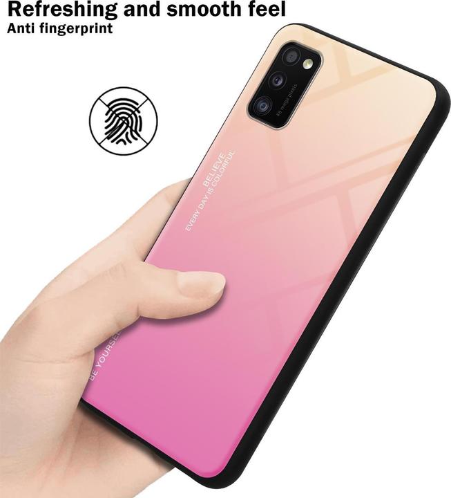 Produktbild Cadorabo TPU 2 Farben Glas Cover (Samsung Galaxy A41)