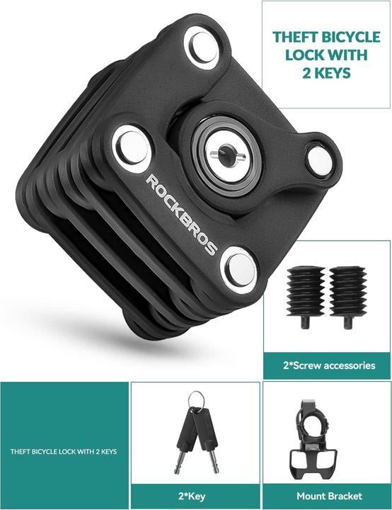 Produktbild Rockbros Fahrradschloss faltbar (70 cm)