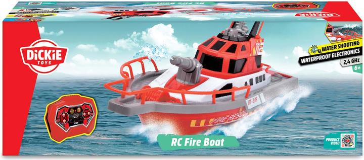 Actual product image Dickie RC steerable fire boat