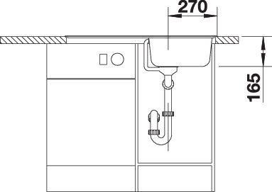 Produktbild Blanco Tipo 45 S (Einbauspüle, 86 cm, 50 cm)