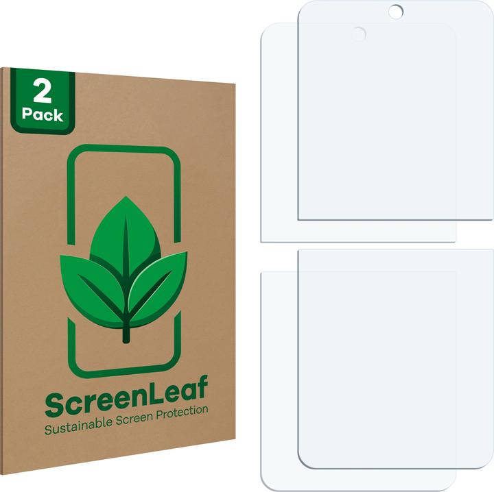Actual product image ScreenLeaf Protective film sustainable screen protector screen protector film clear transparent (2 Piece, Samsung Galaxy Z Flip3)