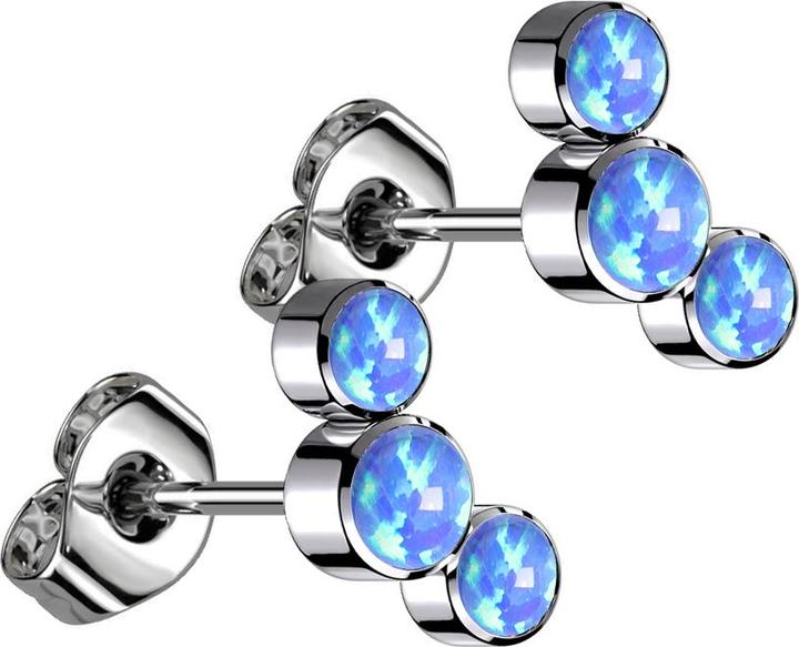 Actual product image Star Piercing Micro Labret Inner Thread Gold Plated Heart Sprout Crystals Silver (Brass, Titanium G23)