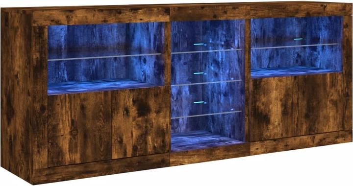Produktbild VidaXL Sideboard mit LED-Leuchten (181.5 x 37 x 67 cm)
