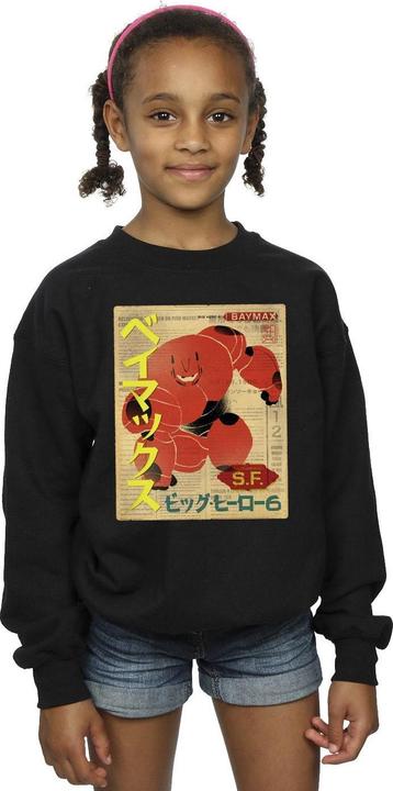 Immagine prodotto Disney Big Hero 6 Baymax Baymax Newspaper Felpa Ragazze (152, 158)